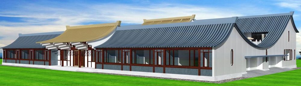 狮子座自建房别墅，四合院设计 50 元/㎡