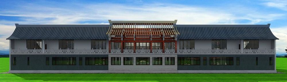 狮子座自建房别墅，四合院设计 50 元/㎡