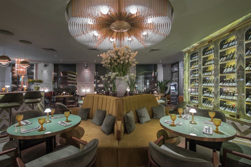 莫斯科时尚巴黎风格小酒馆 Geraldine Neo-bistro 的室内设计亮点