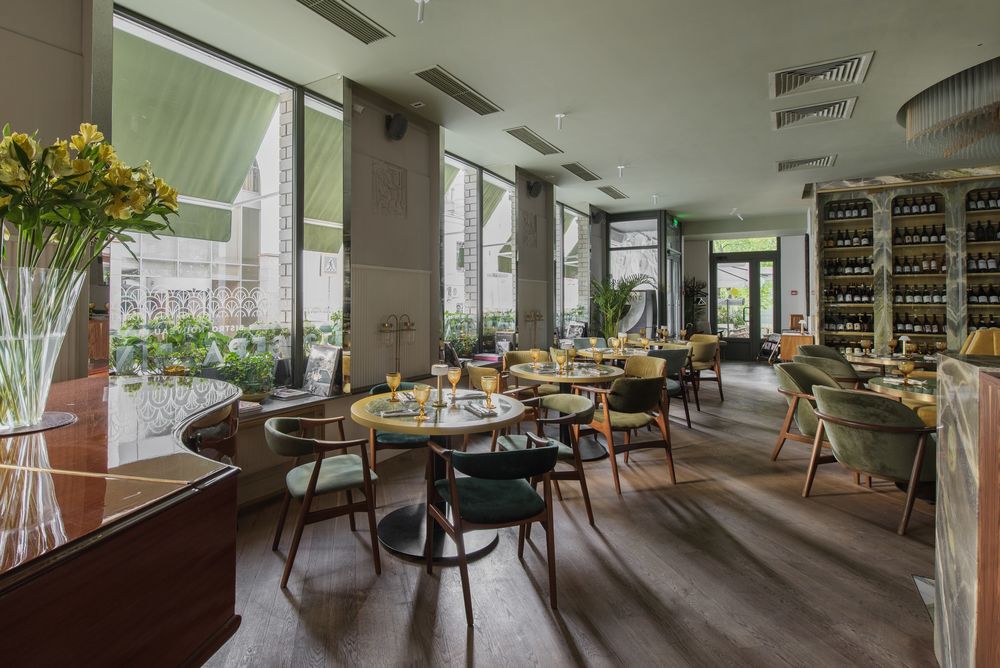 莫斯科时尚巴黎风格小酒馆 Geraldine Neo-bistro 的室内设计亮点