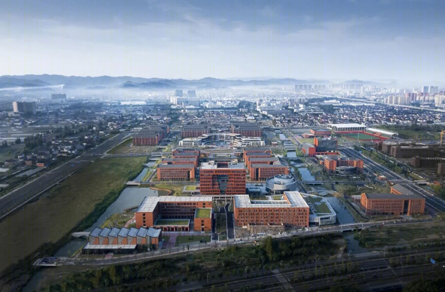 宁波大学科技学院 | 从地下通道到下沉广场的校园空间重构