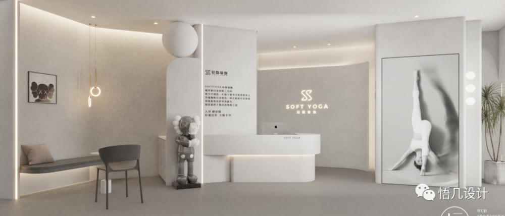 奶油系运动空间 | 温柔治愈的普拉提场馆设计