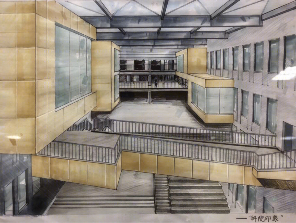 宁波大学科技学院 | 从地下通道到下沉广场的校园空间重构