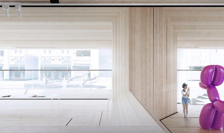 韩国孙川艺术平台 | 吉勒·雷辛建筑的木材创新应用