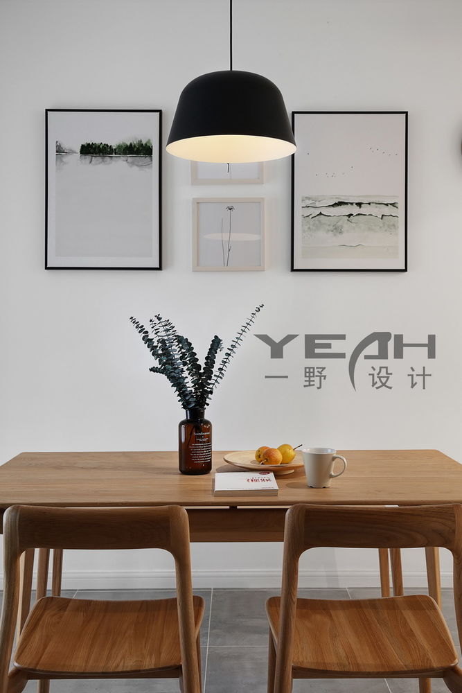 山湖一号 128㎡简约白色家居设计，温暖生活，自然纯真