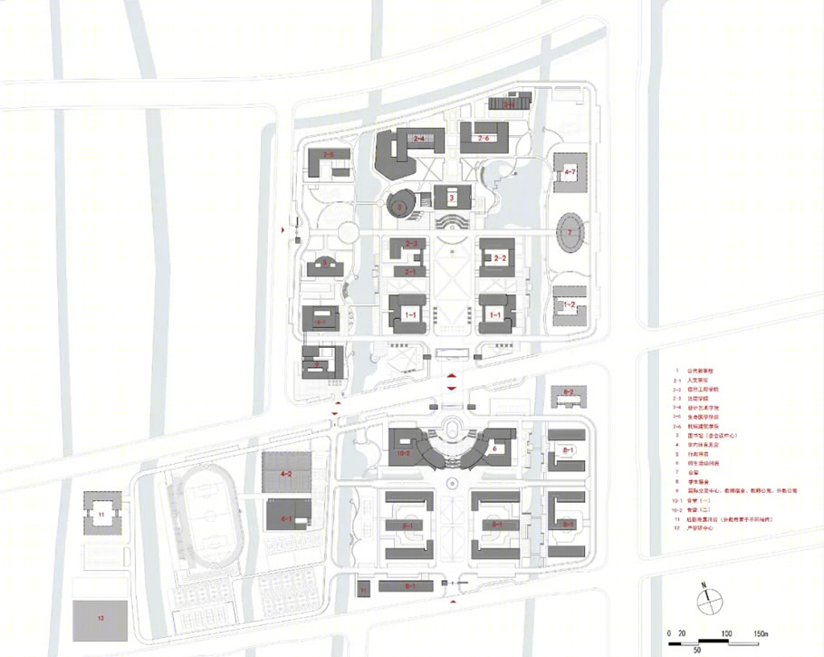 宁波大学科技学院 | 从地下通道到下沉广场的校园空间重构