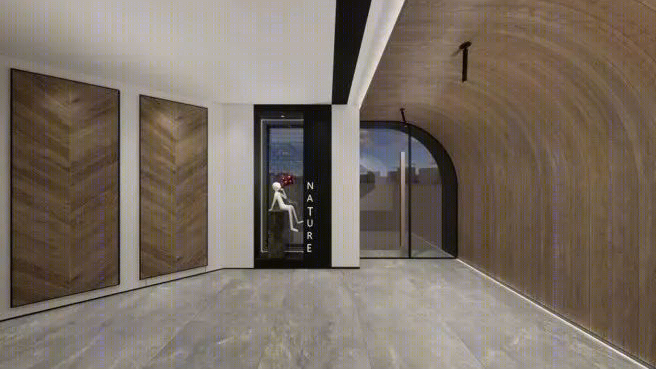 大自然木地板展厅 | 原木侘寂风，宁静自然的商业空间