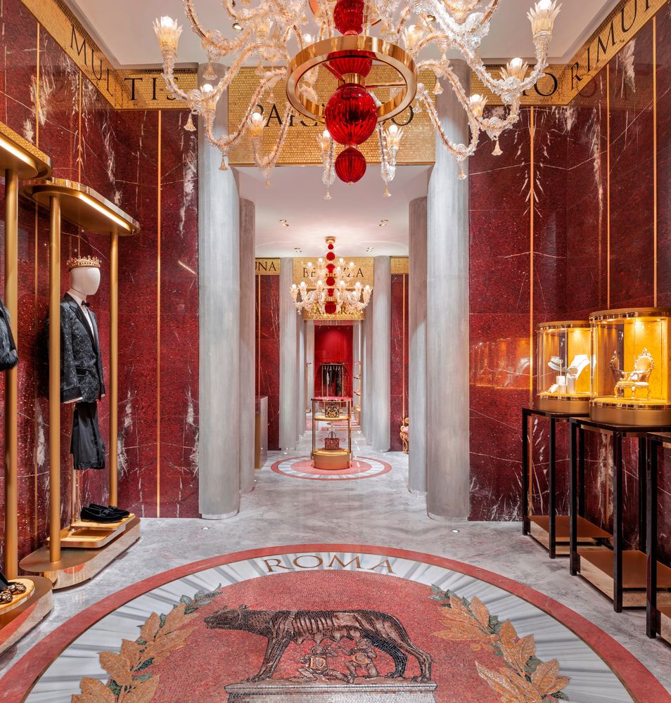 罗马永恒之城，Dolce & Gabbana 旗舰店室内设计解读