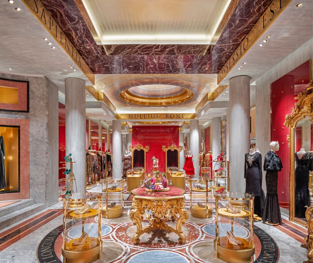 罗马永恒之城，Dolce & Gabbana 旗舰店室内设计解读