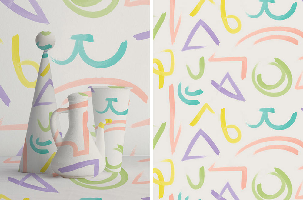 多彩几何的装饰艺术，Judy Kaufmann 的“Hello Pattern”