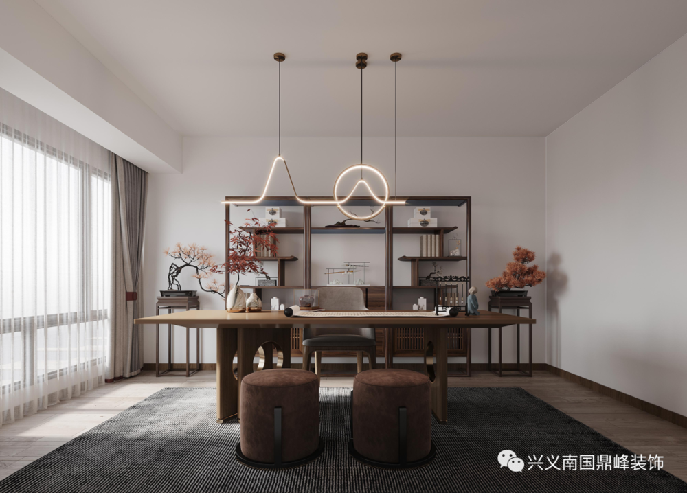 南国鼎峰四季花城 220㎡新中式 | 简约灵动的东方美学