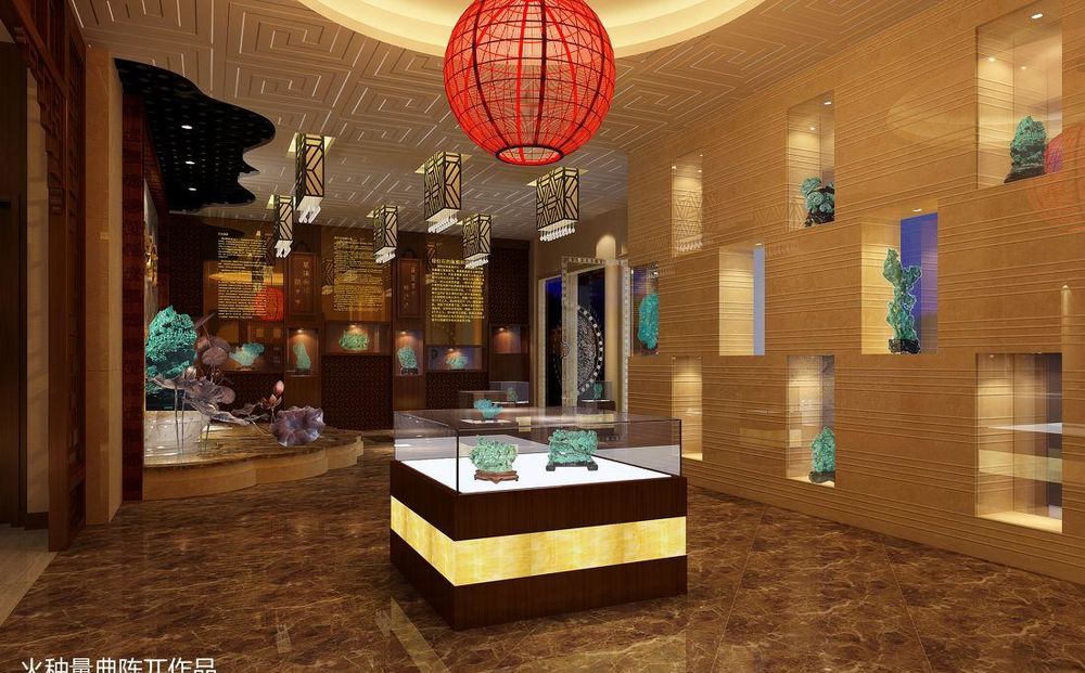 绿华珠宝店面设计