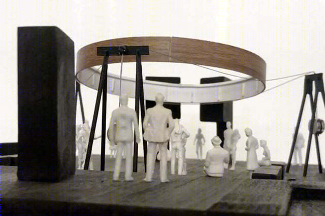 智利“建筑年度奖”BEKR Pavilion——倾斜的木环构造，打造独特空间