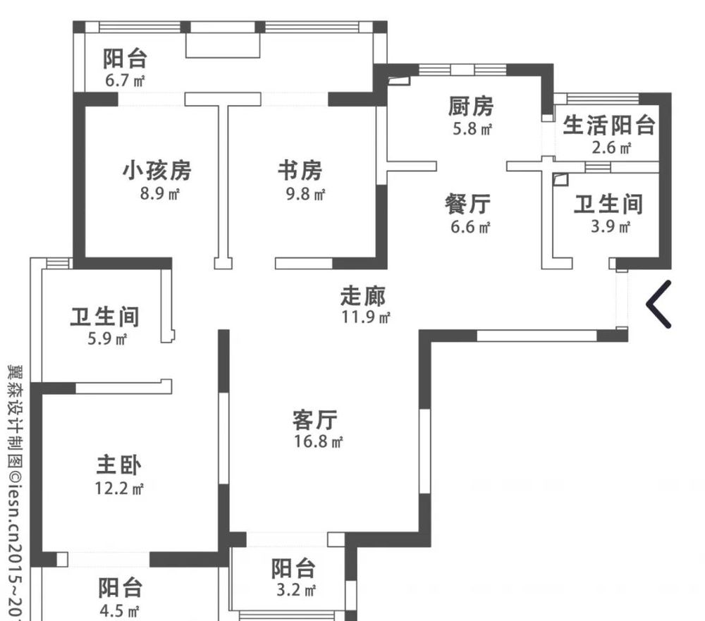 翼森设计之天朗融公馆 | 舒适实用，细节尽显