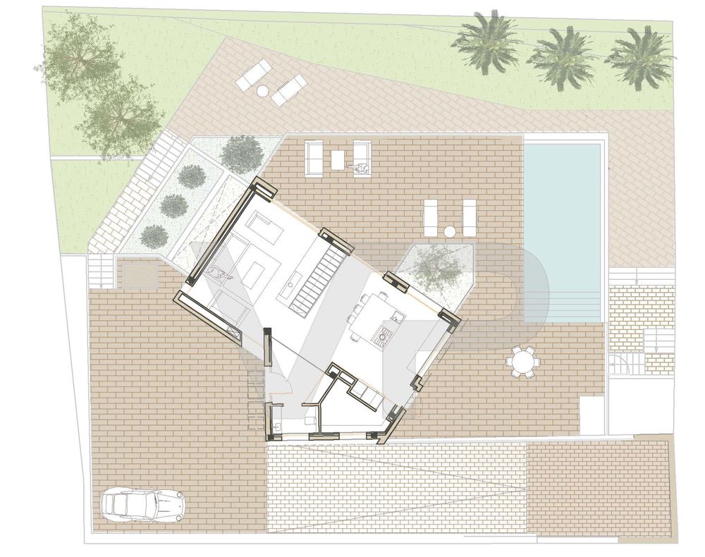 "Medussa House" 依山就势，充分利用自然光