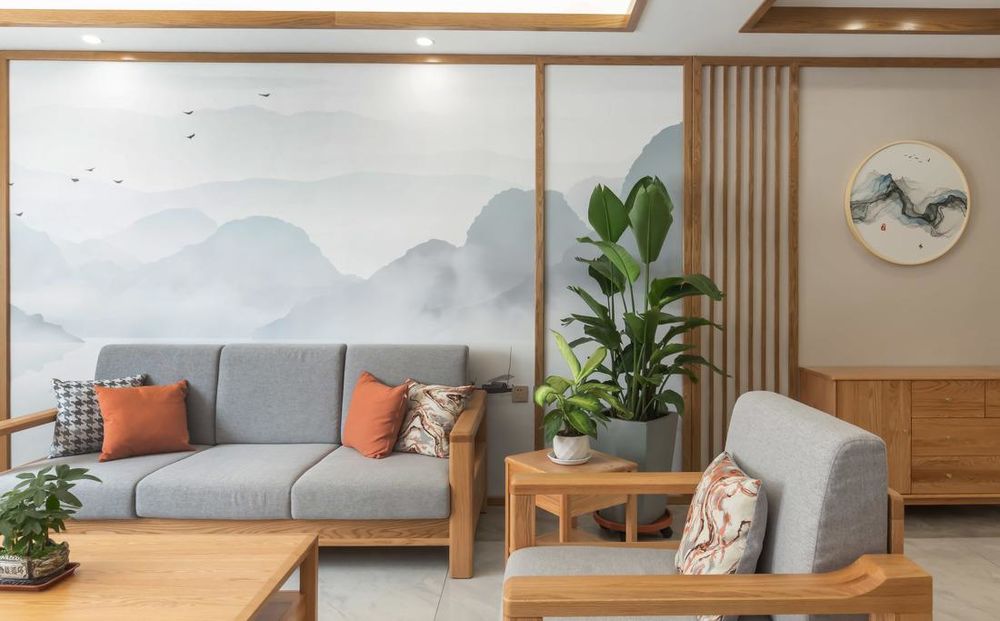 观塘新中式住宅空间设计 | 原木美学与自然返璞归真