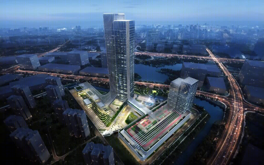 宁波轨交新地标 | 复合功能轨交上盖办公新体验