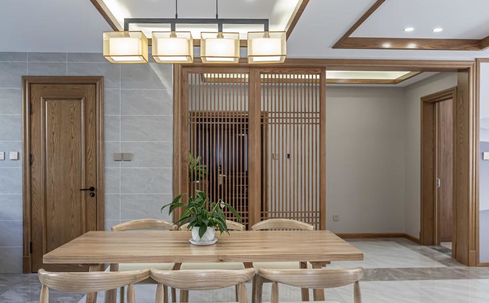 观塘新中式住宅空间设计 | 原木美学与自然返璞归真