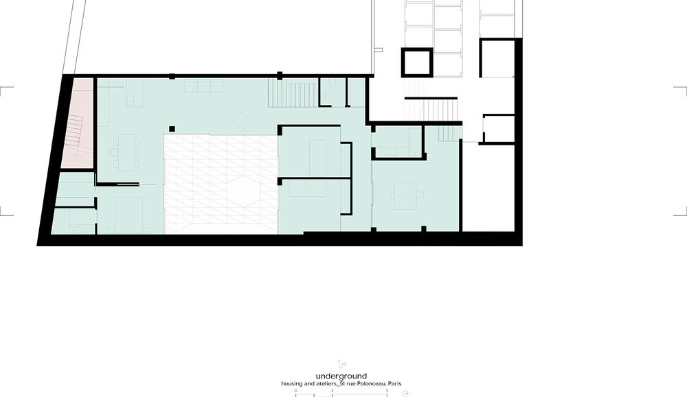 Polonceau 街住宅与工作室 | 底层改造实现宜居性