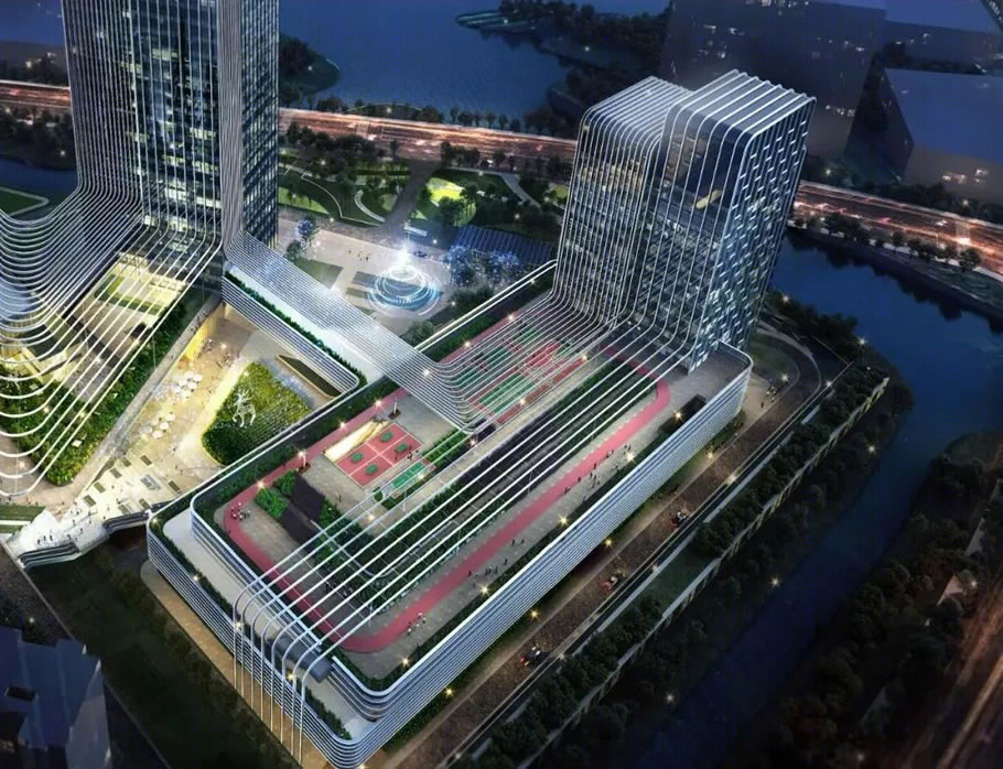 宁波轨交新地标 | 复合功能轨交上盖办公新体验