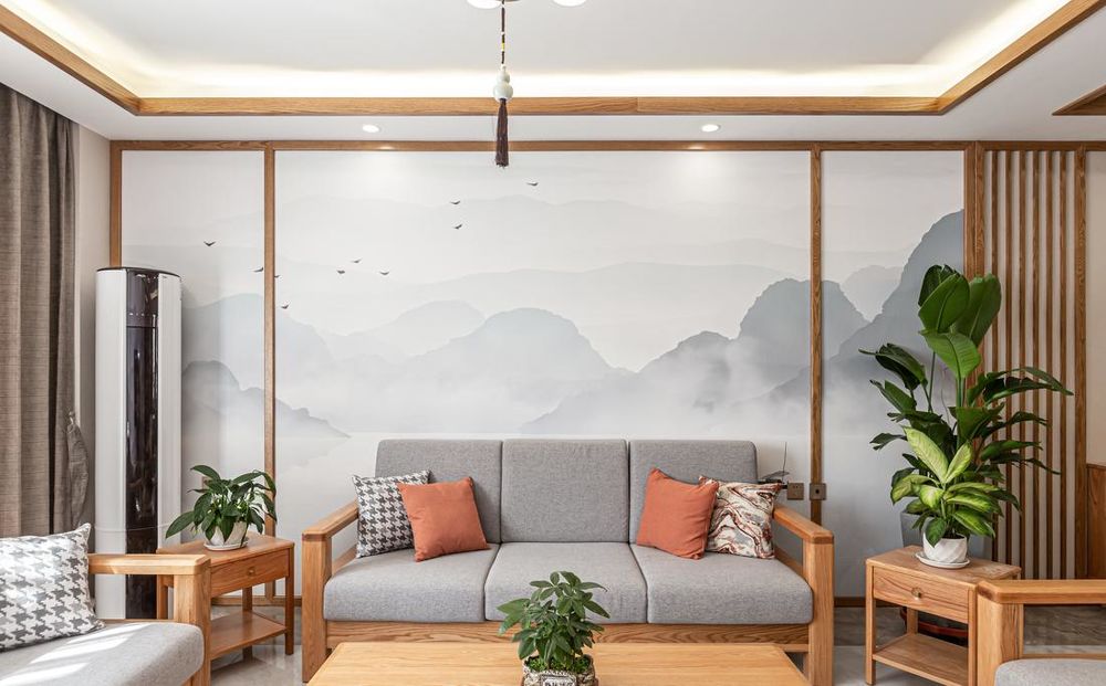 观塘新中式住宅空间设计 | 原木美学与自然返璞归真