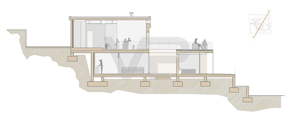 "Medussa House" 依山就势，充分利用自然光