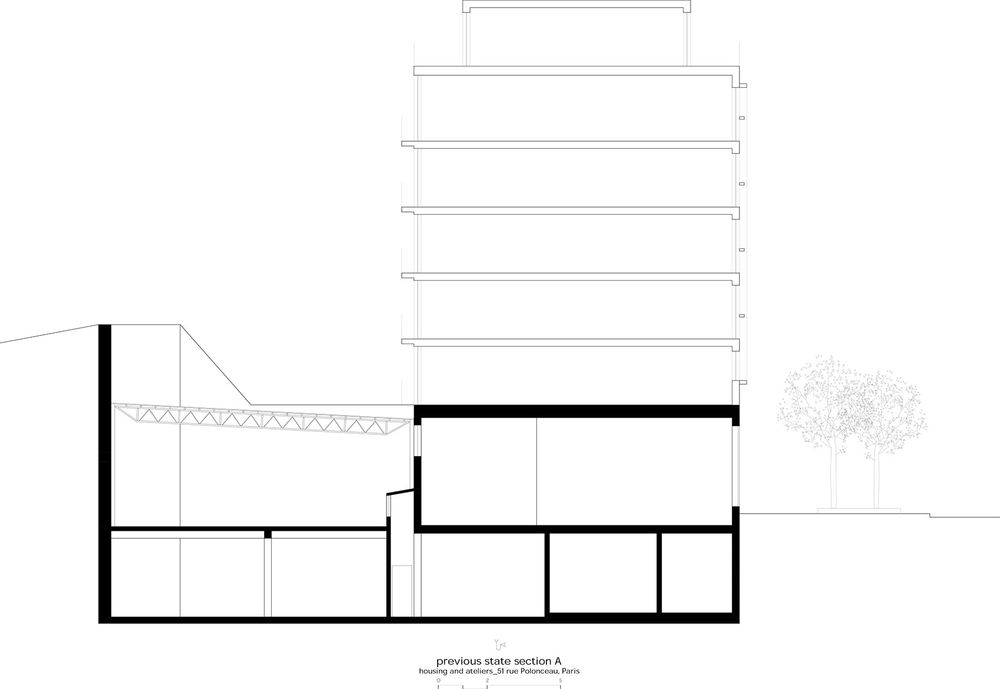 Polonceau 街住宅与工作室 | 底层改造实现宜居性