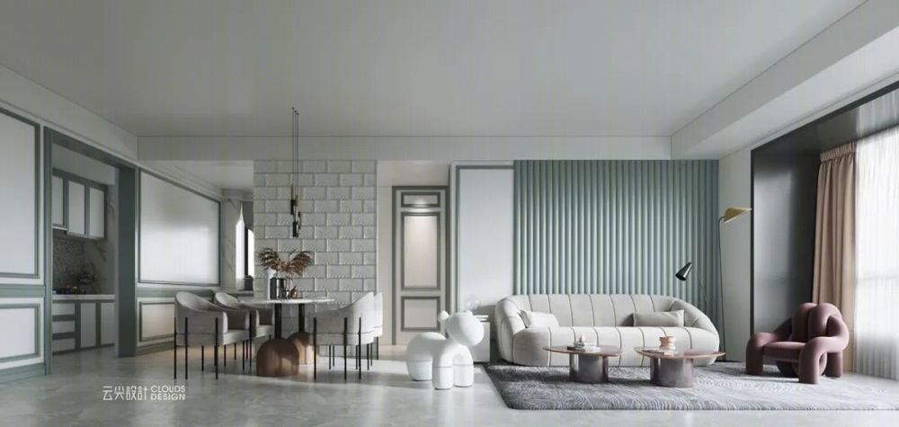 124m²现代美式宅，打造独立女性“理想屋”