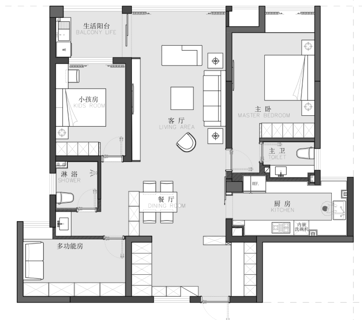 章江花园·宁静舒适-- 高端住宅设计新作