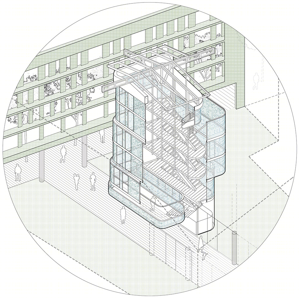 嵌入老建筑的“冰块” - Sta Clara 11 大楼