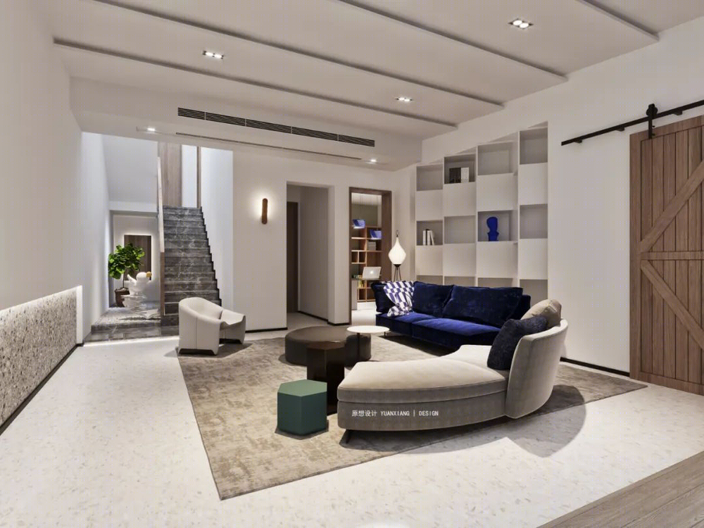 绍兴柯桥 460m²排屋 | 自然元素与幸福家庭的完美融合
