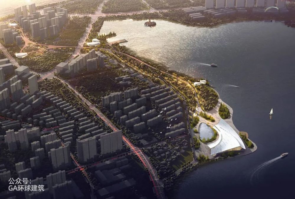 南昌图书馆新馆 | 漂浮在青山湖上的文化新地标