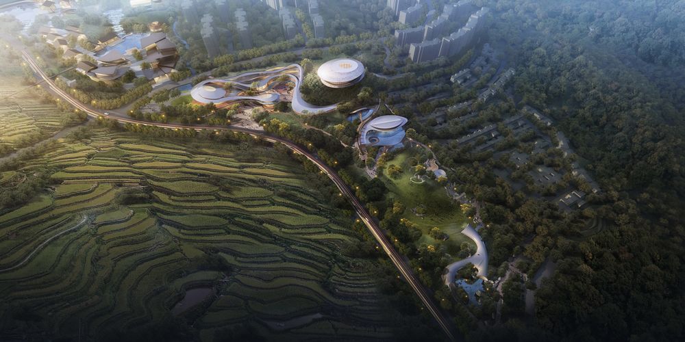 Simianshan Town 购物商场 | 山清水秀间的商业诗篇