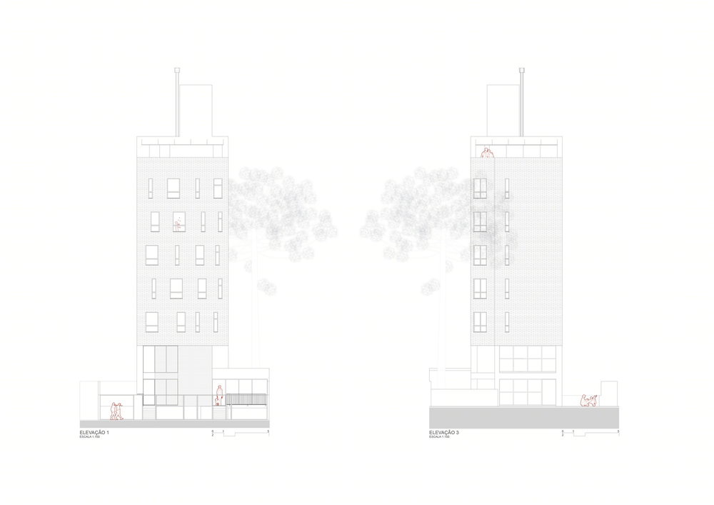 Curitiba 公寓建筑，融入城市景观与 High Line Park 的和谐之作