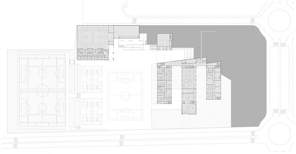 Salesianos Pamplona 工艺学校 | 柔性连接的城市建筑群