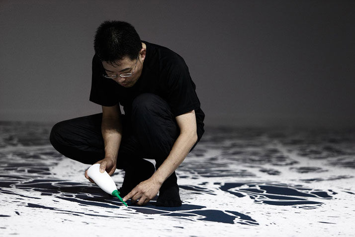 山本基的“海洋之盐”艺术 | 用盐描绘生命的短暂与永恒