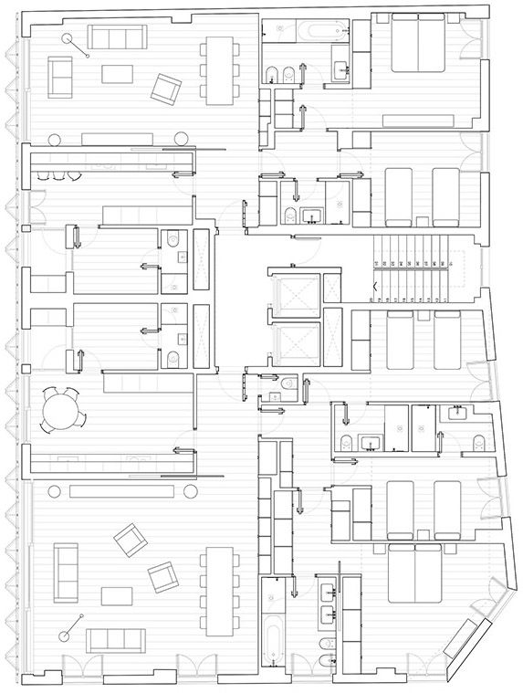 马德里 Salamanca 区 Claudio Coello 121 住宅楼 | 对比材料打造独特城市景观