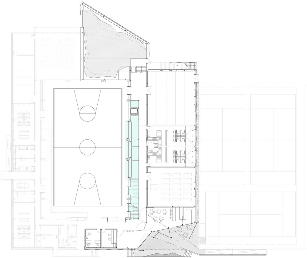 马德里 Las Eras 运动中心扩建项目，新型室内设计引领健身风潮