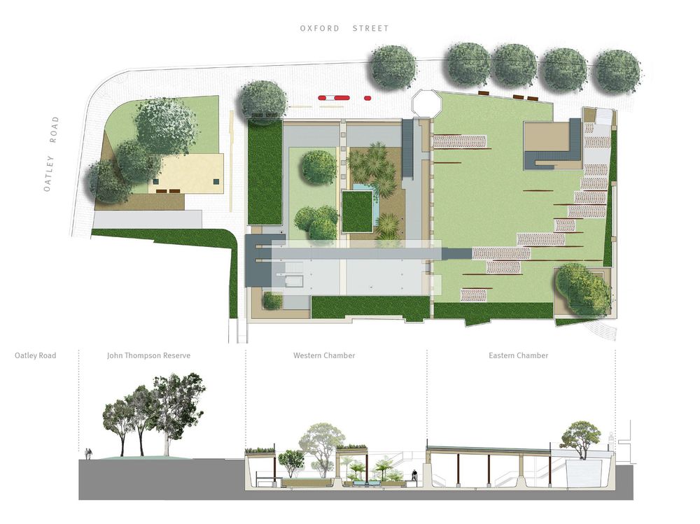 澳大利亚帕丁顿水库改建 | 废弃建筑重生为公共花园