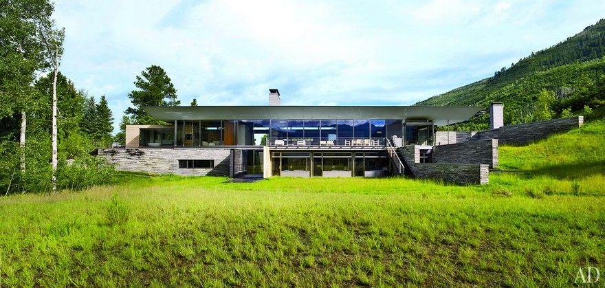 美国科罗拉多州 aspen 住宅，自然保护区的全景奢华之家