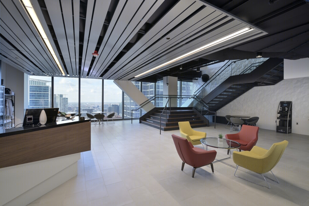 Chicago 110 North Wacker Drive 奢华室内设计