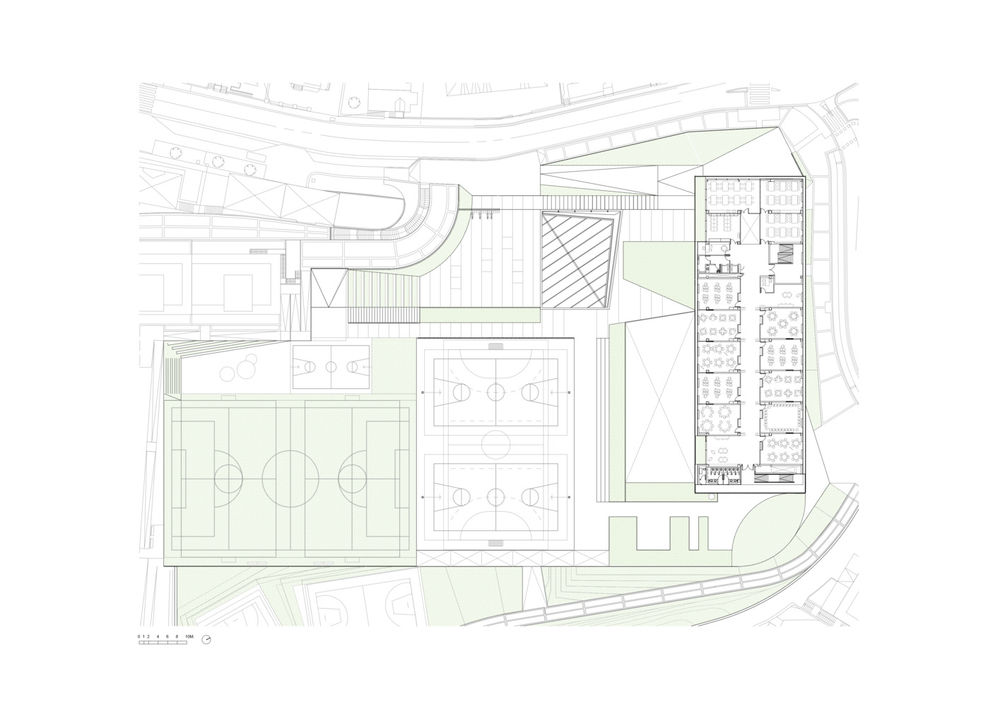 西班牙圣塞巴斯蒂安 Aldapeta María Ikastetxea 学校 | 现代教育建筑的典范