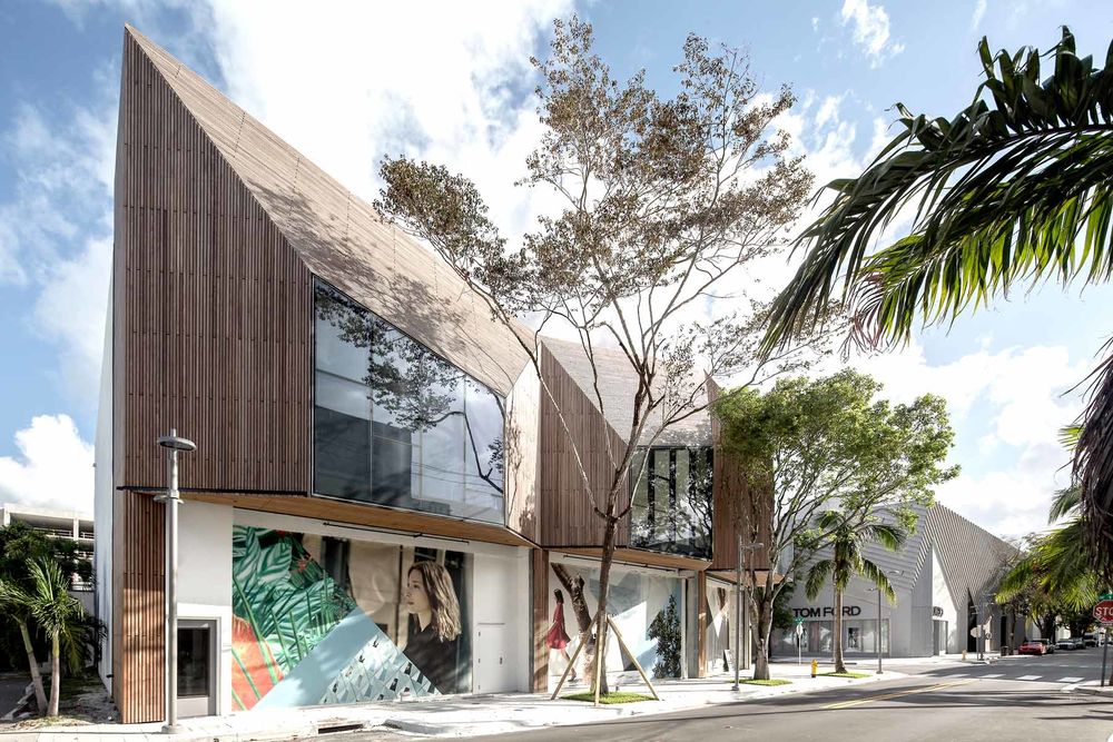 迈阿密南鸟零售村 | 独特氛围的木构商业建筑