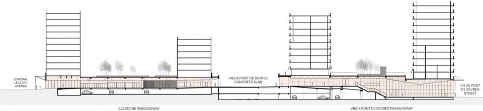 法国 Pont de Sèvres 街区公共通道改造 | 焕发新生的混凝土空间
