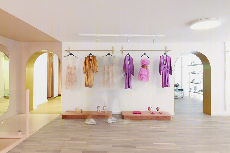 简约 pop 风，意大利 Palermo 女性服装店设计
