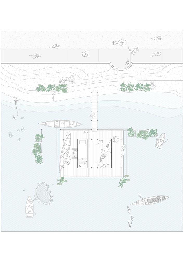 浮动渔夫庇护所 | 传统工艺与现代生活的融合