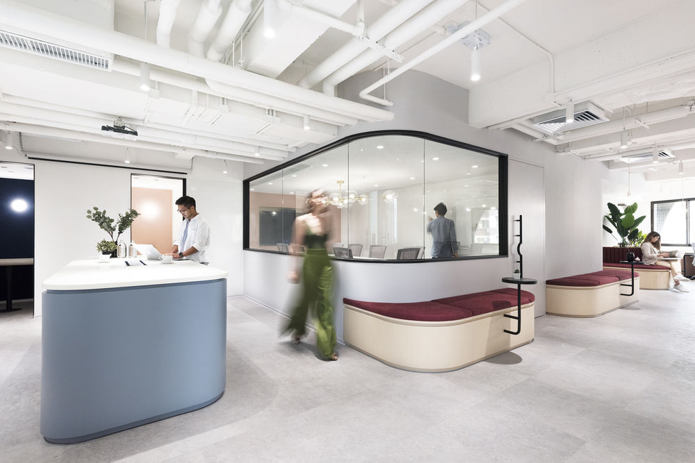香港 Charterhouse Asia 办公室设计 | 红丝带元素营造活力校园氛围
