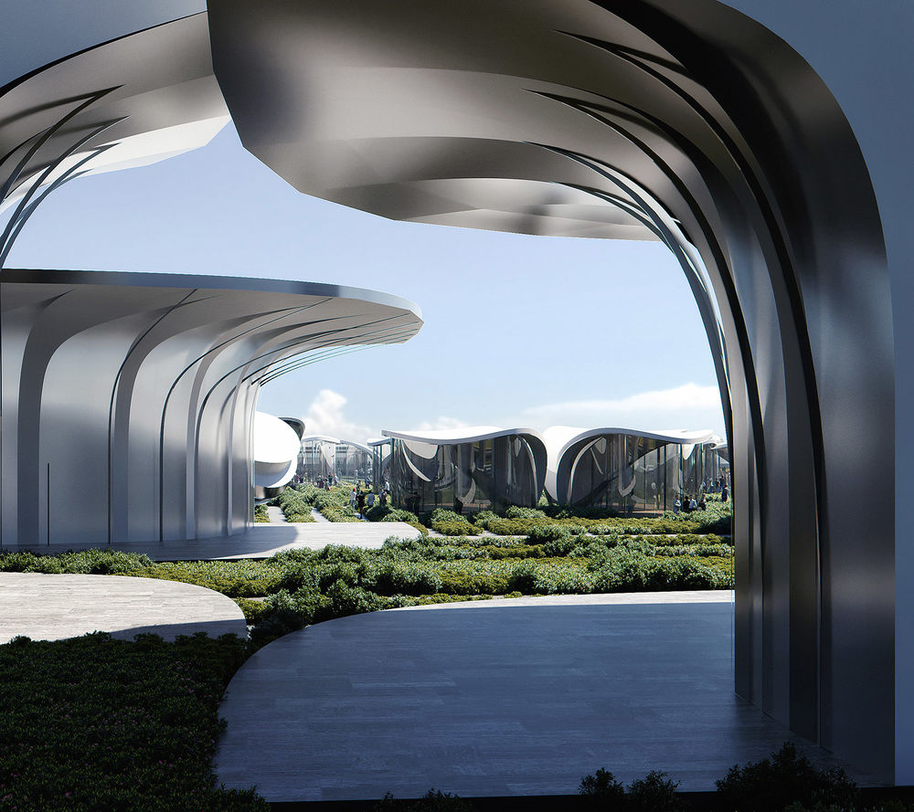 2030 年敖德萨世博会 | 扎哈·哈迪德建筑事务所的环保建筑设计
