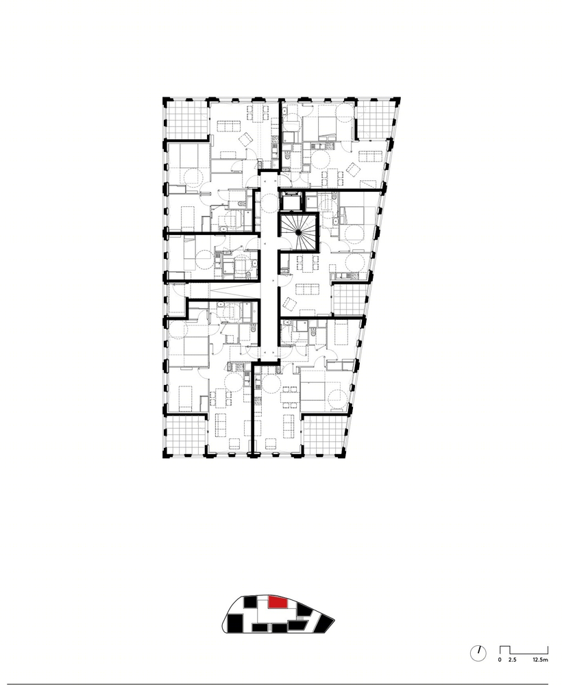 NOLISTRA Housing | 彩色城市岛屿，焕发生态活力