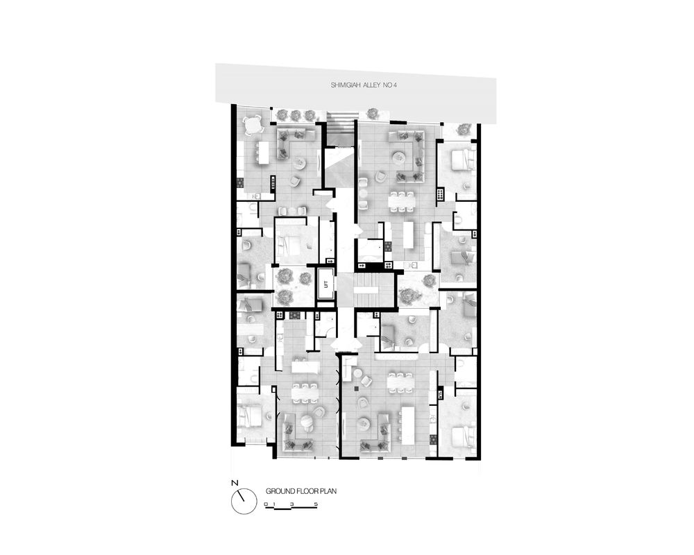 Ashari Architects 打造独特双面公寓 | Shimigiah Residential Apartment